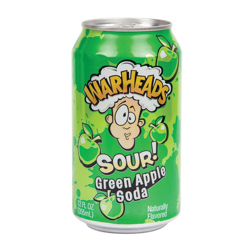 Warheads Savanyú almás üdítő 330m apple sour soda