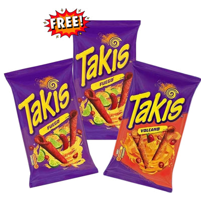Takis tortilla chips 2-őt fizet 3-at kap akció! Fuego Hot -Volcano cheese