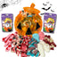 Mix de Halloween intr-o cutie resigilabila in forma de dovleac 1500g