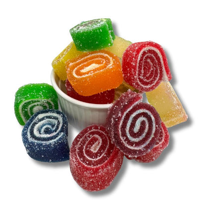 Retro gyümölcszselé tekercs mix 500g