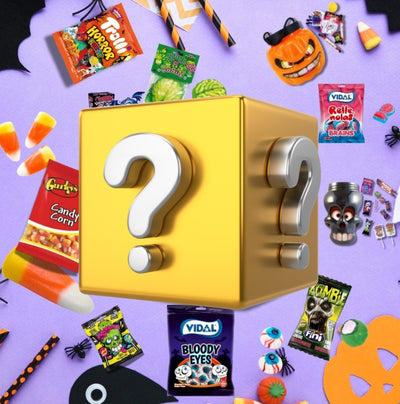 Óriás Halloween édesség Box díszdobozban