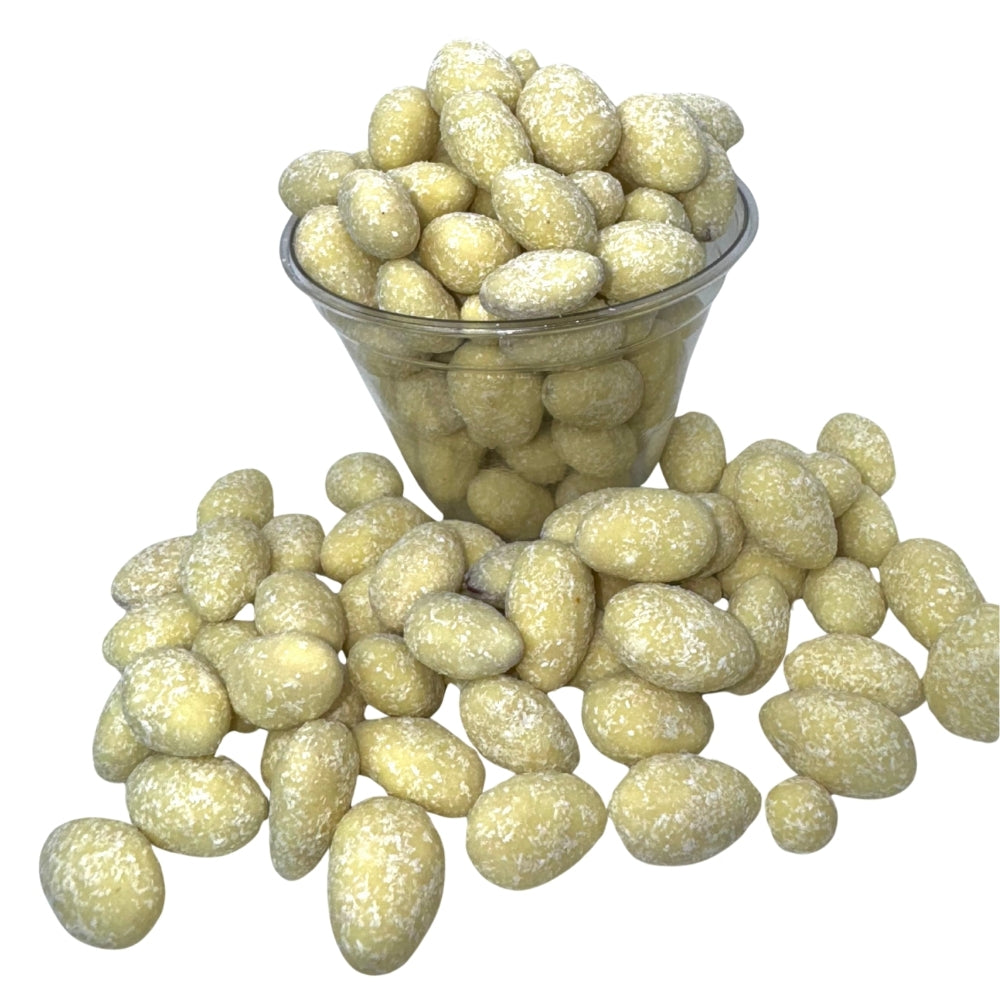 Coconut white chocolate almond dragee 100g