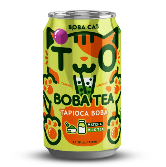 Boba Cat Matcha Tapioca Bubble Tea 315ml