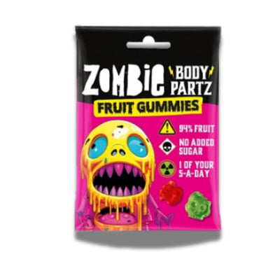 Zombie Body Partz Fruit Gummies zombi testrész gumicukor 35g