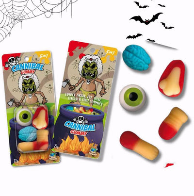 Cannibal gummy - Halloween ehető testrészek gumicukor 22g