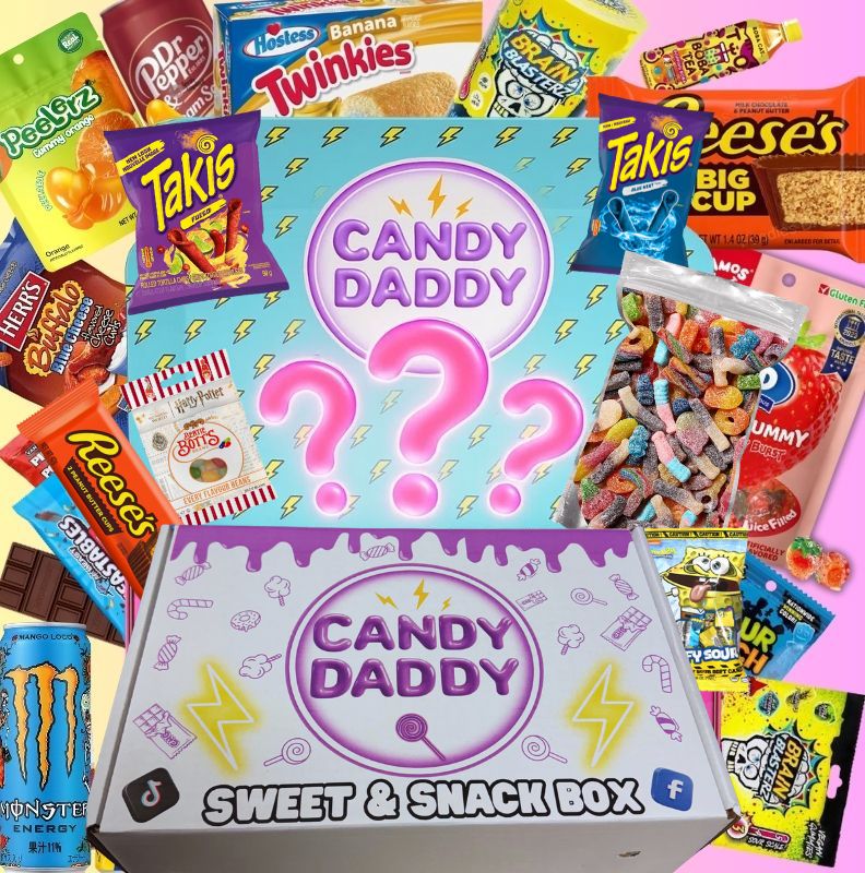 Słodycze Candydaddy Best Off - wybór przekąsek w pudełku prezentowym