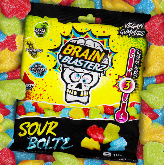 Brain Blasters Sour Lightning Gummies 100g