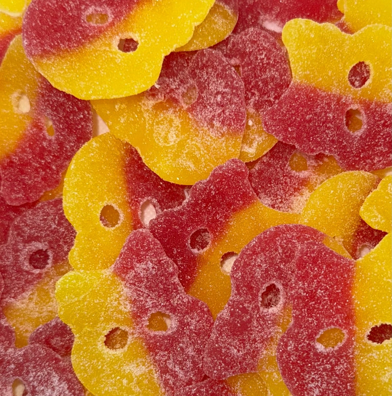 Bubs Skull- Savanyú tutti frutti koponyák Vegano 100g