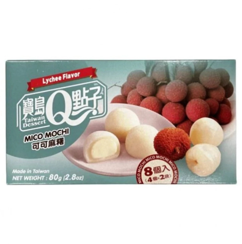 Q Brand Mochi Lichi de cacao 80g