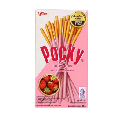 Glico Pocky Eper 45g - 🍭CandyDaddy🍬