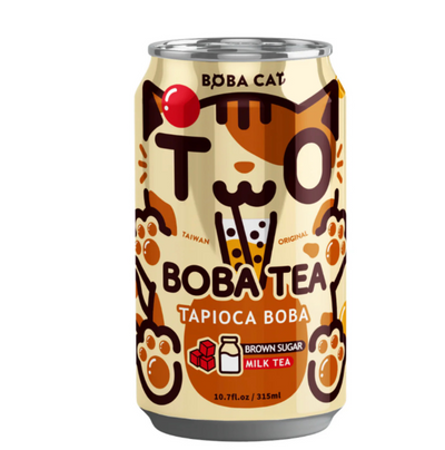 Boba Cat barna cukor-tápdóka bubble tea 315ml - 🍭CandyDaddy🍬