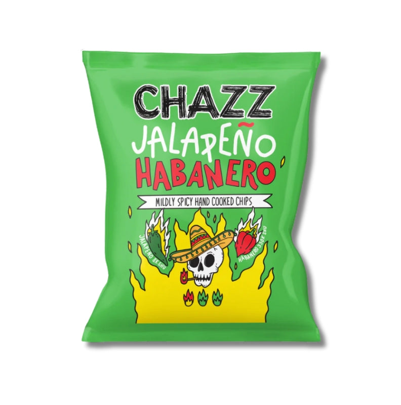 Chazz Jalapeno and Habanero Medium Spicy burgonyachips 50g