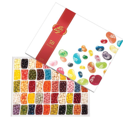 Jelly Belly 50 ízű drazsé válogatás ajándékdobozban 600g