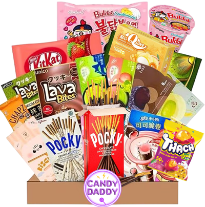 Ázsiai japán–kínai-koreai snack és édesség válogatás 20 darabos
