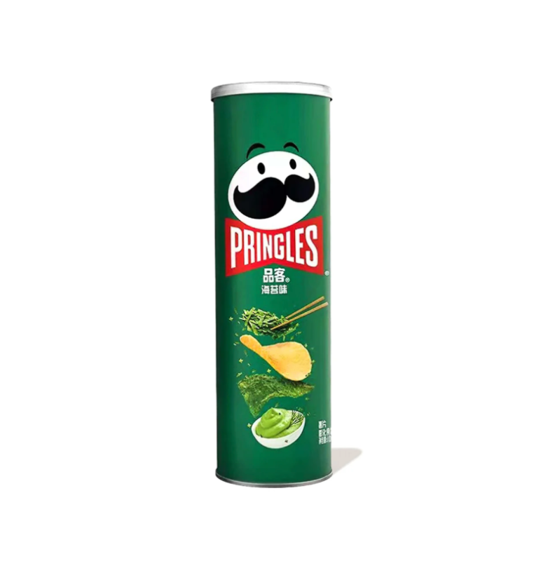 Pringles Seaweed -Tengeri alga, hínár ízű chips 90g