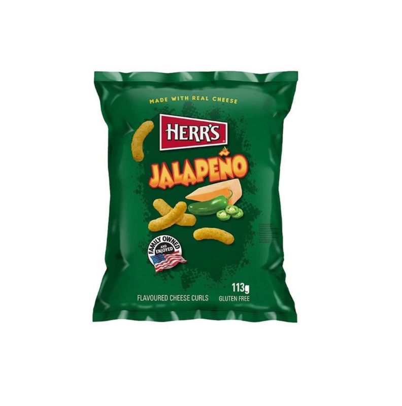 Herr's Jalapeno csípős chips 113g