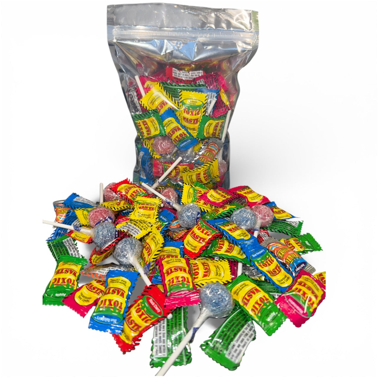 Extrém savanyú cukorka mix Toxic waste - Fini Pop 160g