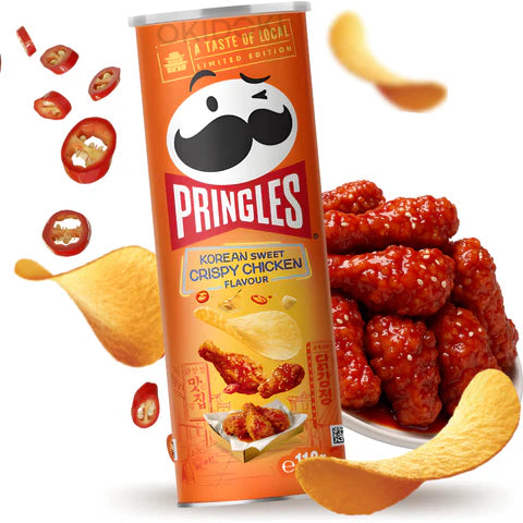 Pringles Sweet & Spicy Korean Fried Chicken 100g - Édes Csípős Koreai csirkés chips