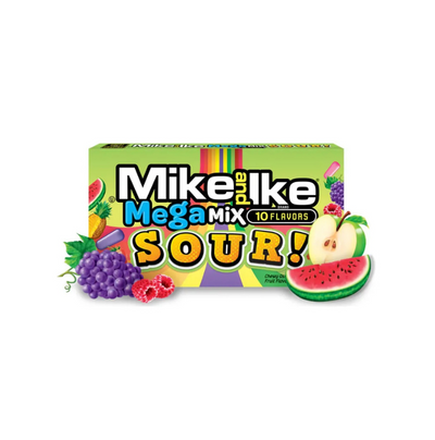 Mike and Ike Mega Mix Sour | Savanyú ízű cukorkamix 120g - 🍭CandyDaddy🍬