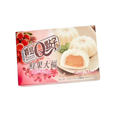 Q Fruit Mochi Lychee licsi ízű 210g - 🍭CandyDaddy🍬