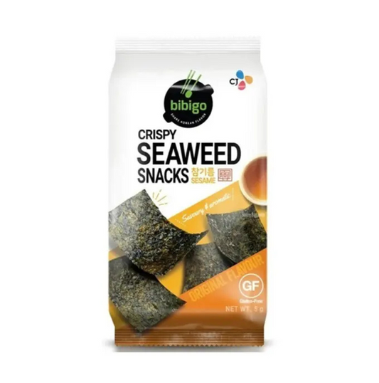 Bibigo Original flavor crispy seaweed hínár snack 5g