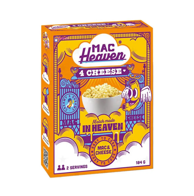 Mac Heaven Mac N Cheese Four Cheese I Négy Sajtos Tészta 184g - 🍭CandyDaddy🍬