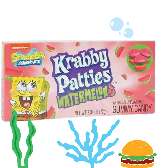 Sponge Bob Krabby Patties watermelon | görögdinnye gumicukor 72g - 🍭CandyDaddy🍬
