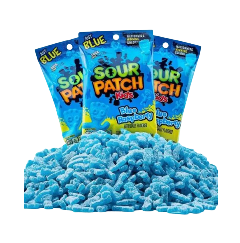 Sour Patch Kids Blue Raspberry I Blue Raspberry Gummy Candy 102g