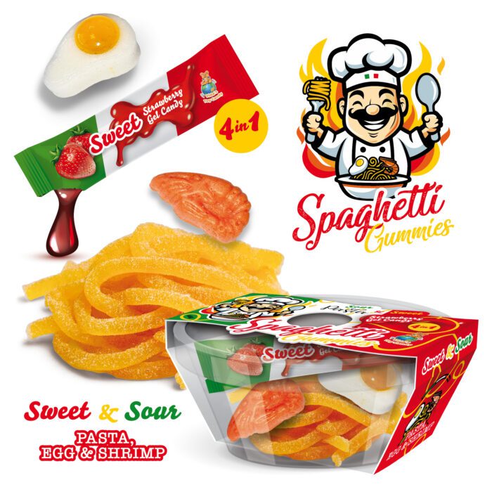 Spagetti Gumicukor eper ketchup 46g