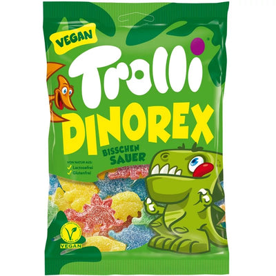 Trolli Dinorex Gumicukor Enyhén Savanyú 100g Vegan