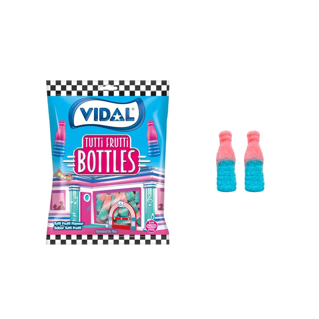 Savanyú tutti frutti palack gumicukor 90g - Vidal tutti frutti bottles