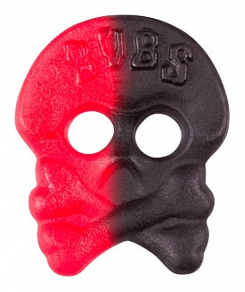BUBS Skull Raspberry Liquorice áfonyás koponya gumicukor vegán 100g