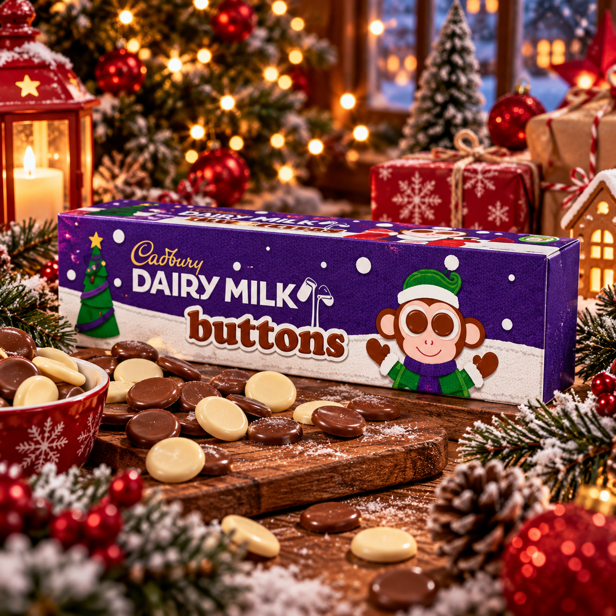 Cadbury Dairy Milk Buttons Tube tejcsokis 72g