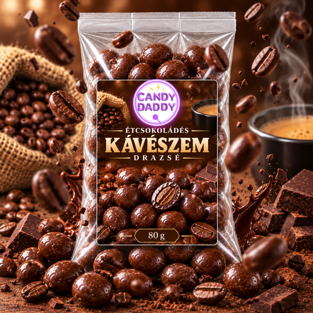 Kávészem drazsé Étcsokoládés 100g