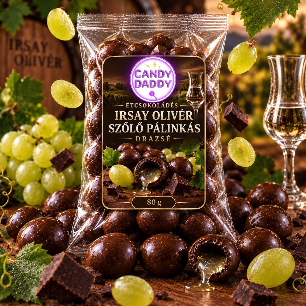 Irish Oliver Vineyard Drazsé 100g dark chocolate