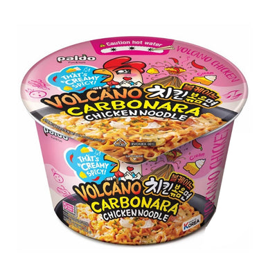 Paldo Volcano Carbonara King Cup 105g rámen tészta