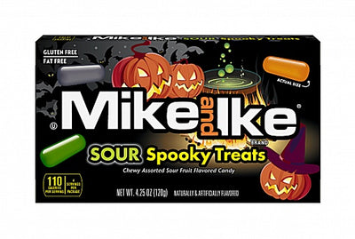 Mike and Ike Sour Spooky Treats Limitált Halloween savanyú Cukorkaválogatás 120g
