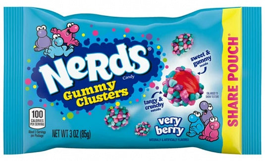 Nerds Gummy Clusters Very Berry 85g