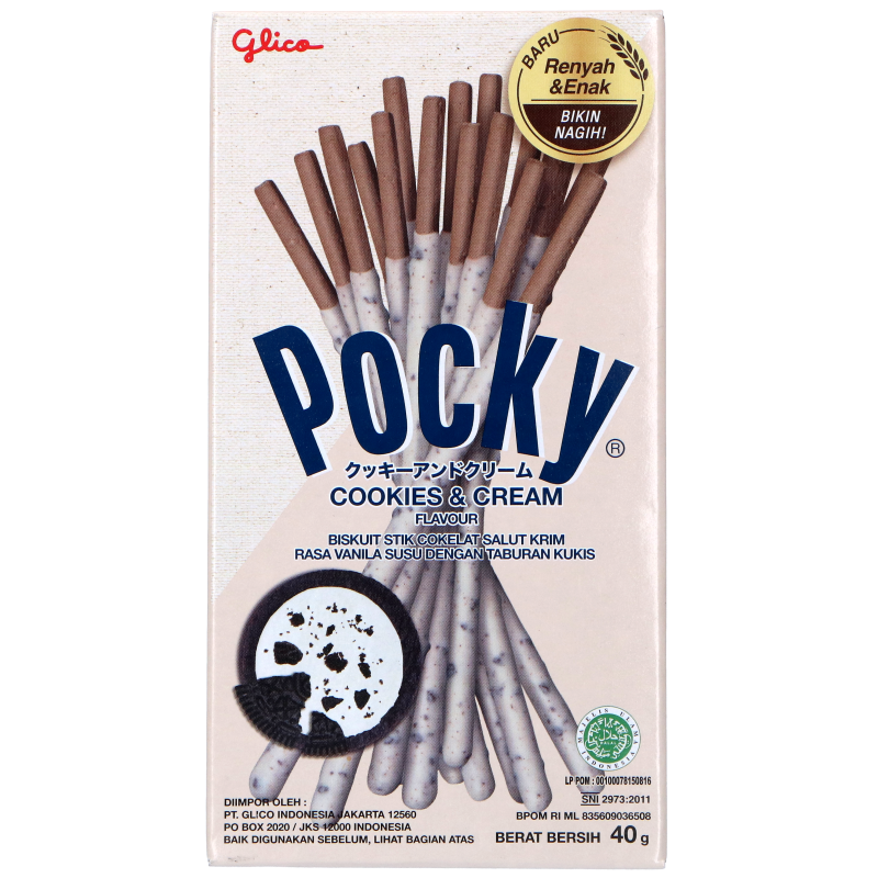 Glico Pocky Cookies & Cream Oreo 40g IDN