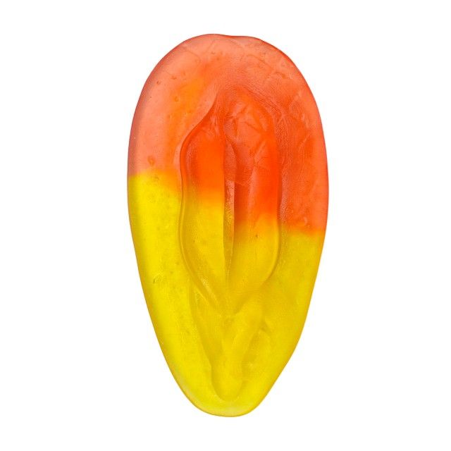 Maxi Pussy gumicukor - Gyümölcsös Óriás női nemi szerv 18+