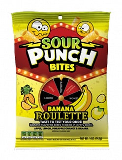 Sour Punch Bites Banana Roulette 142g