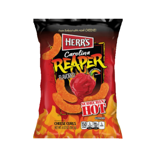 Herr's Carolina Reaper 113g Extrém csípős sajtos chips