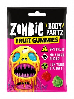 Zombie Body Partz Fruit Gummies zombi testrész gumicukor 35g
