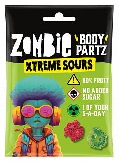 Zombie Body Partz Xtreme Sours extra savanyú 35g